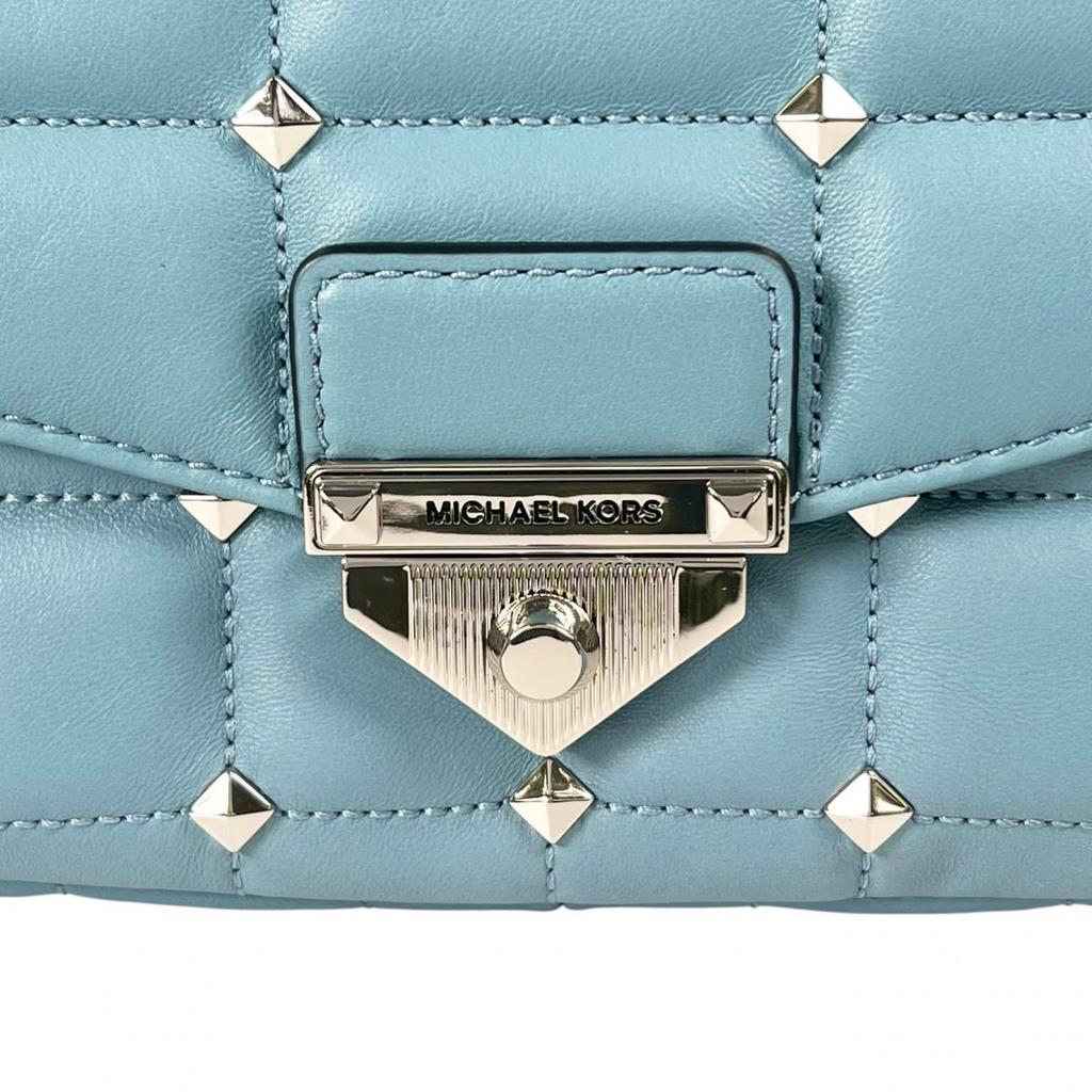 Michael Kors SOHO Shoulder Bag leather blue Women 30T1S1SL7Y Used