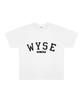 Мужская базовая футболка с логотипом колледжа Wise (белый)