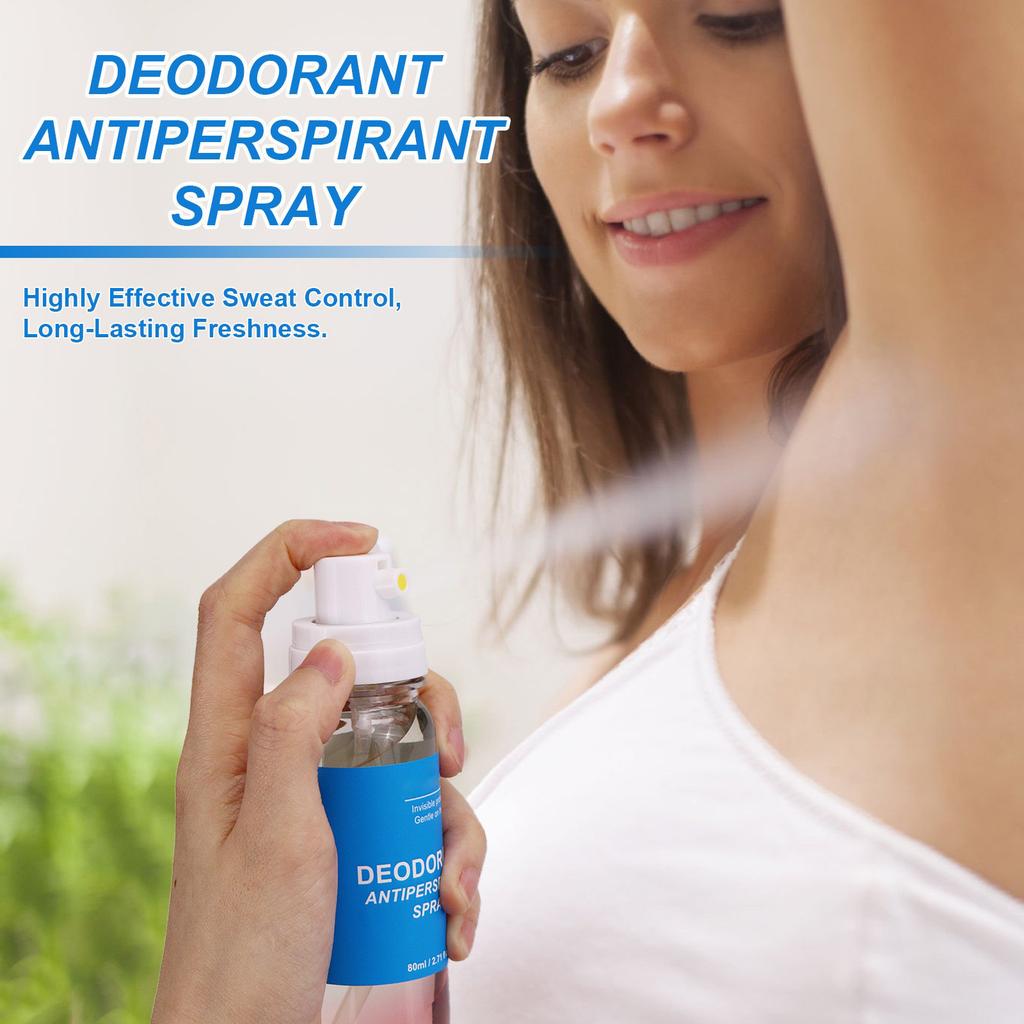 Дезодорант-спрей против пота, очищающий подмышки, запах пота, свежий и сухой спрей, 1 шт., 80 мл