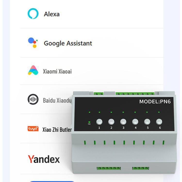 TUYA WiFi 6-канальный модуль переключателя, управление RCU для отелей