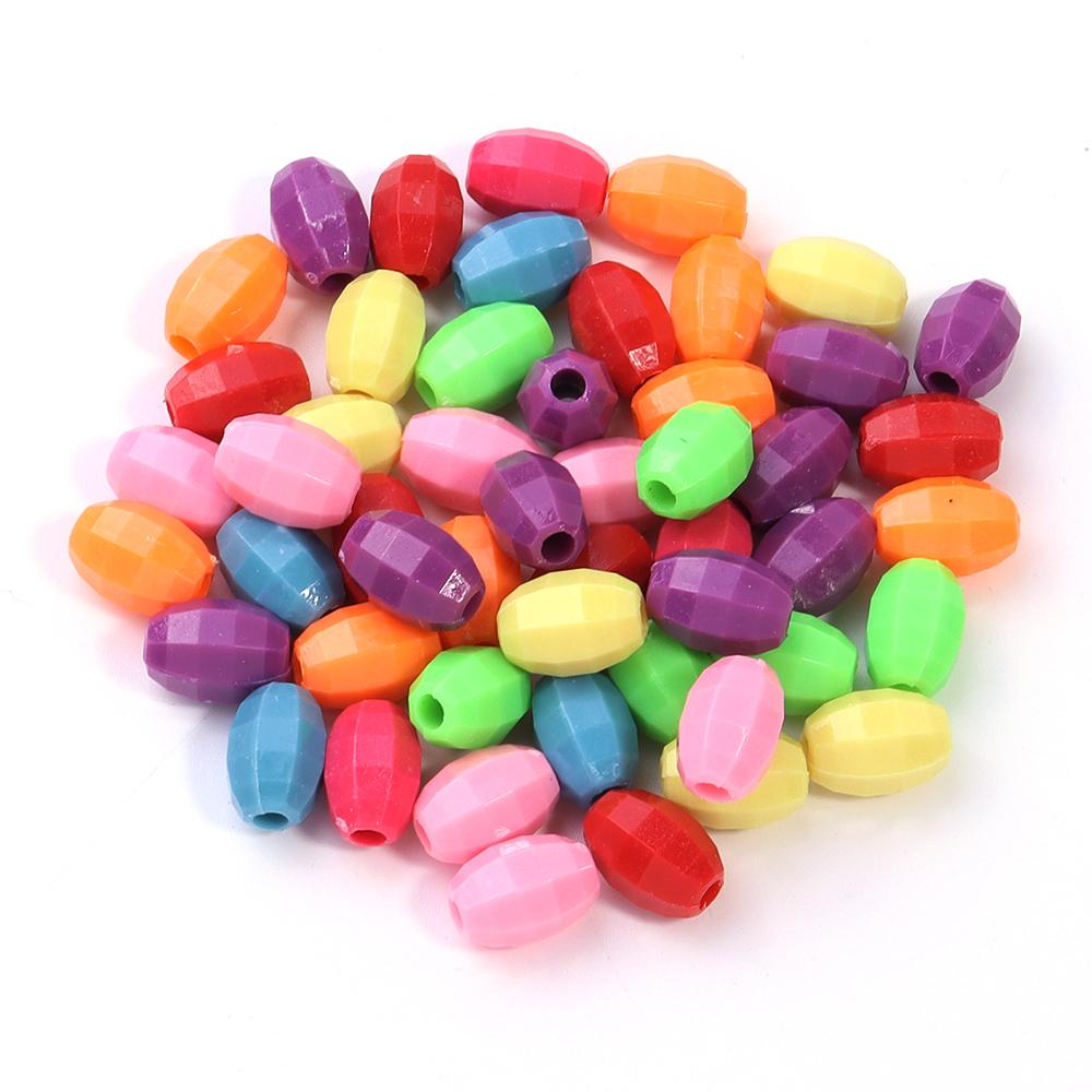 50pcs/lot Mixed Color Plastic Beads Butterfly Snowflake Candy Shaped Loose Beads For DIY Bracelet Earrings Accessories Wholesale