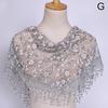 Women's Scarves Tassel Floral Lace Scarf Summer Clothing Accessories Fashion Shawl