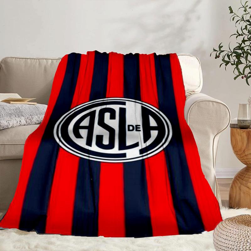 Club Atletico San Lorenzo Portable Blanket/Soft Blanket Bedding Blanket Suitable for Travel Camping Living Rooms Offices Sofas Fan Gifts