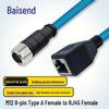 Промышленный Ethernet-кабель Bosende M12 на RJ45