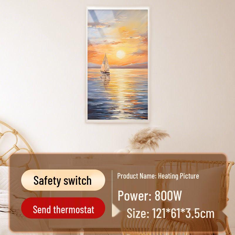 Графеновый Углеродный Кристаллический Настенный Электрический Обогреватель: Энергосберегающий радиатор в стиле фрески