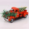 Nikitas Рождественские украшения Ретро Стиль Пикап Кованые украшения Рождественская елка Грузовик Украшение сада Грузовик Цветочный горшок Предметы интерьера