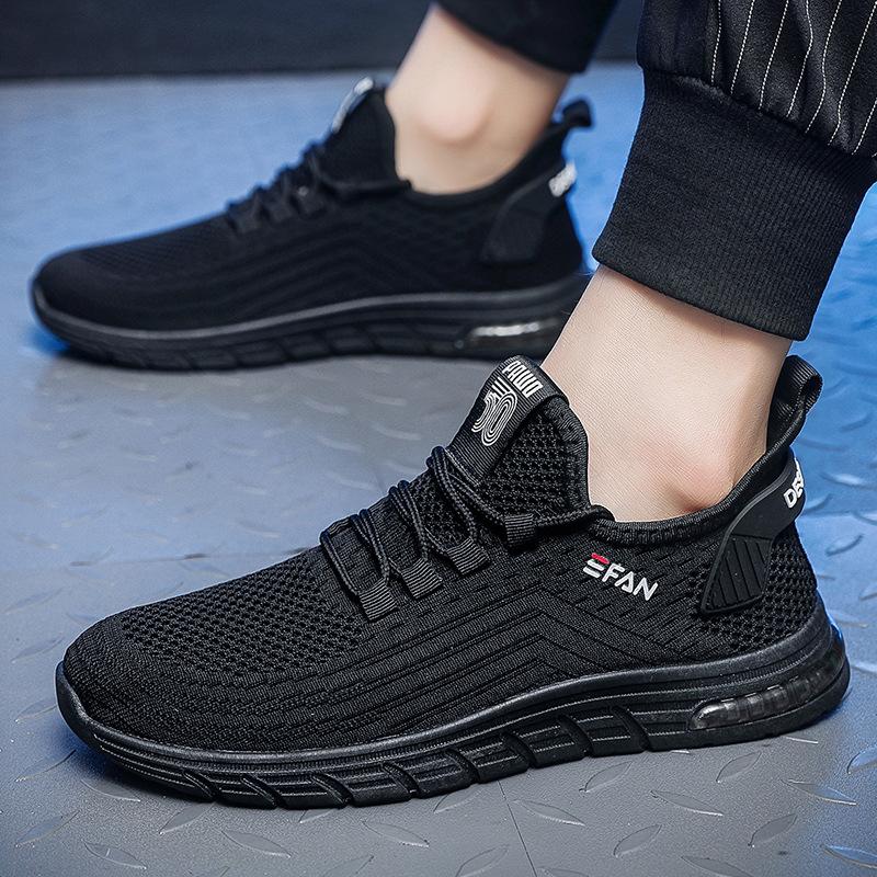 Мужская спортивная обувь Flyknit, сетчатые кроссовки, дорожные кроссовки