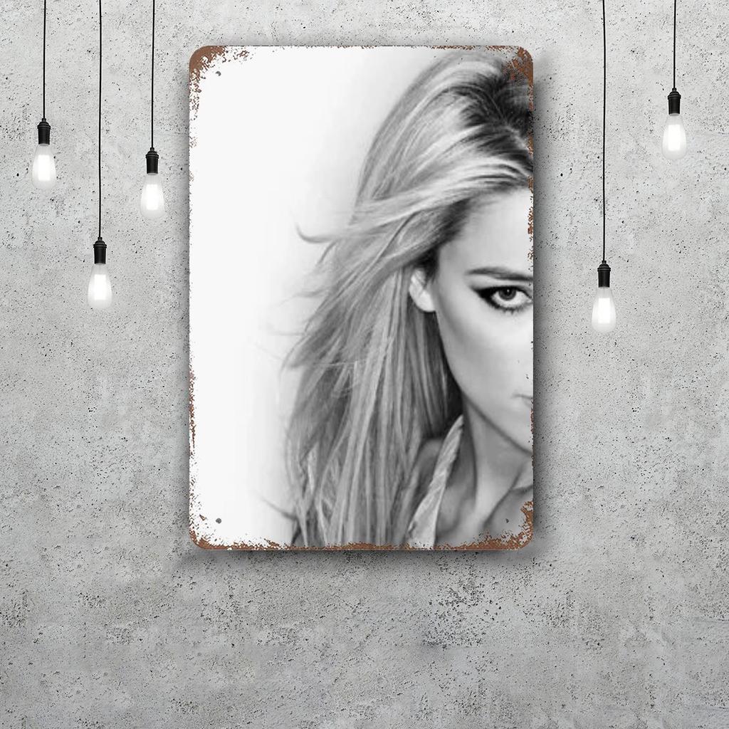 Amber heard Metal Signs wall decor Vintage Tin Signs Captain Metal Poster Decor for Bar Pub Club Wall Decoration