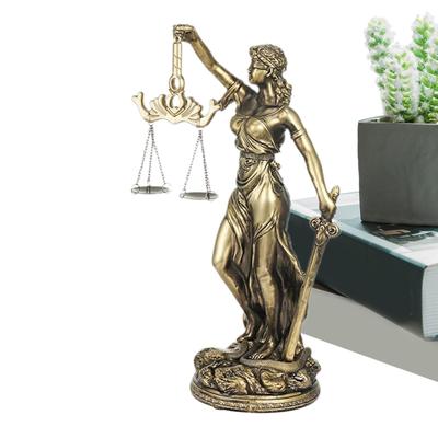 Статуя Богини Правосудия Смола Фигурка Орнамент Леди Правосудие Статуя для Дома Офиса Кабинета Гостиной Спальни