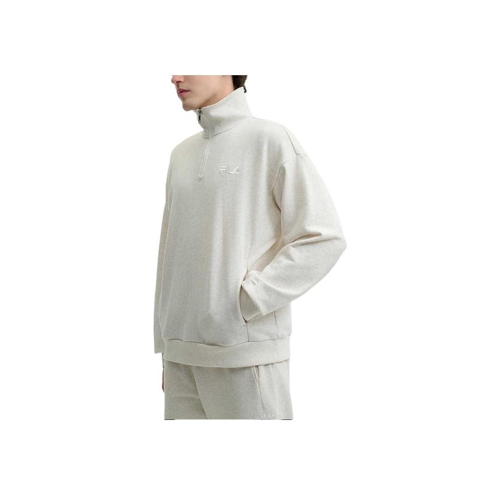 New FILA Sweatshirt Men's Light Khaki Heather Gray F11M445201FLK