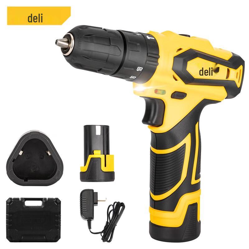 Deli 12V Cordless Lithium-Ion Impact Drill CN plug (adapter included)