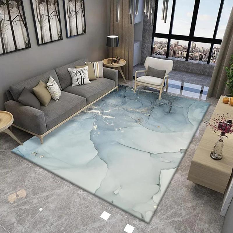 Скандинавский Светлый Люкс Мраморный Ковер для Гостиной Спальни Искусство Абстрактные Прикроватные Коврики Кухня Нескользящий Балкон Ковер для Кабинета Прихожая Коврик