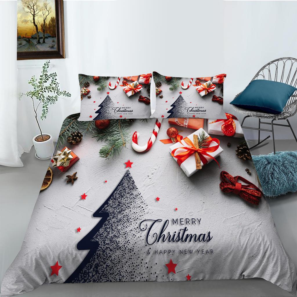 Рождественский комплект постельного белья, креативное домашнее постельное белье, размер Ling, постельное белье, роскошное пододеяльник, мужской и женский пододеяльник