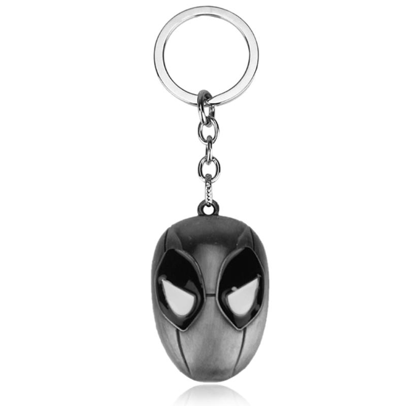 Superhero Metal Keychain Bag Avengers Pendant Thor Hammer Deadpool Spiderman Iron Man Captain America Keyrings for Carry Mini Lightweight Portable