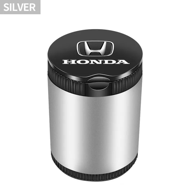 Car LED Ashtray Garbage Coin Storage Cup Container Cigar Ashtray For Honda Civic Fit Jazz Accord Pilot CRV Odyssey Passport