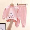 Комплект детского нижнего белья, Чистый хлопок, Детская одежда для сна, Женская одежда, Осенняя одежда, Осенние брюки, Детская одежда