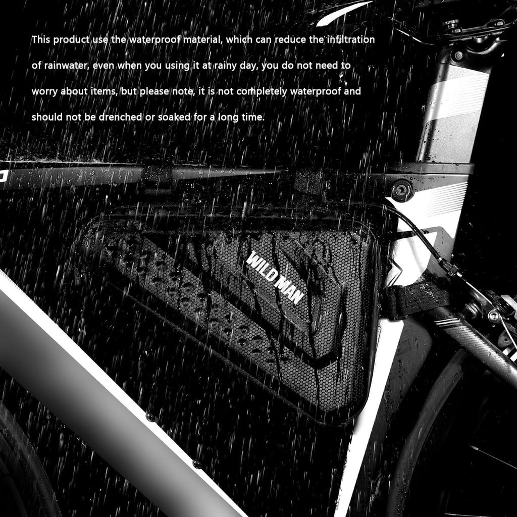 Велосипедная сумка WILD MAN для путешествий и езды, быстрая простота установки, быстросъемная упаковка, твердый переплет