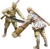 Bravo 6 Soviet Chernozem 4 Two Red Army Engineers Cutting Logs 2 Figures Resin Kit 1/35 (2) B6-35154