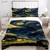 Van Gogh Art Cute Kawaii Пододеяльник Одеяло Постельное белье Мягкий пододеяльник и наволочки для подростков Односпальная/Двуспальная/Queen/King
