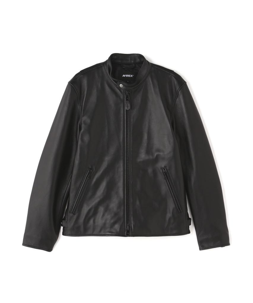 Avirex COMFORTABLE SINGLE RIDERS JACKET, Men's XL, 010, Black, 783-3250065