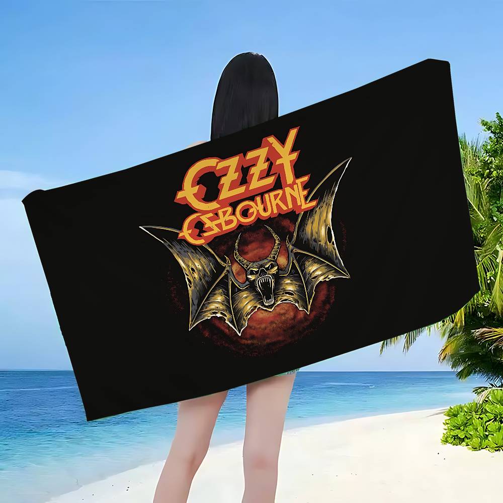 Ozzy O-Osbourne Microfiber Blanket Quick Drying Beach Towels Oversized Printing Super Absorbent Pool Towel Blanket