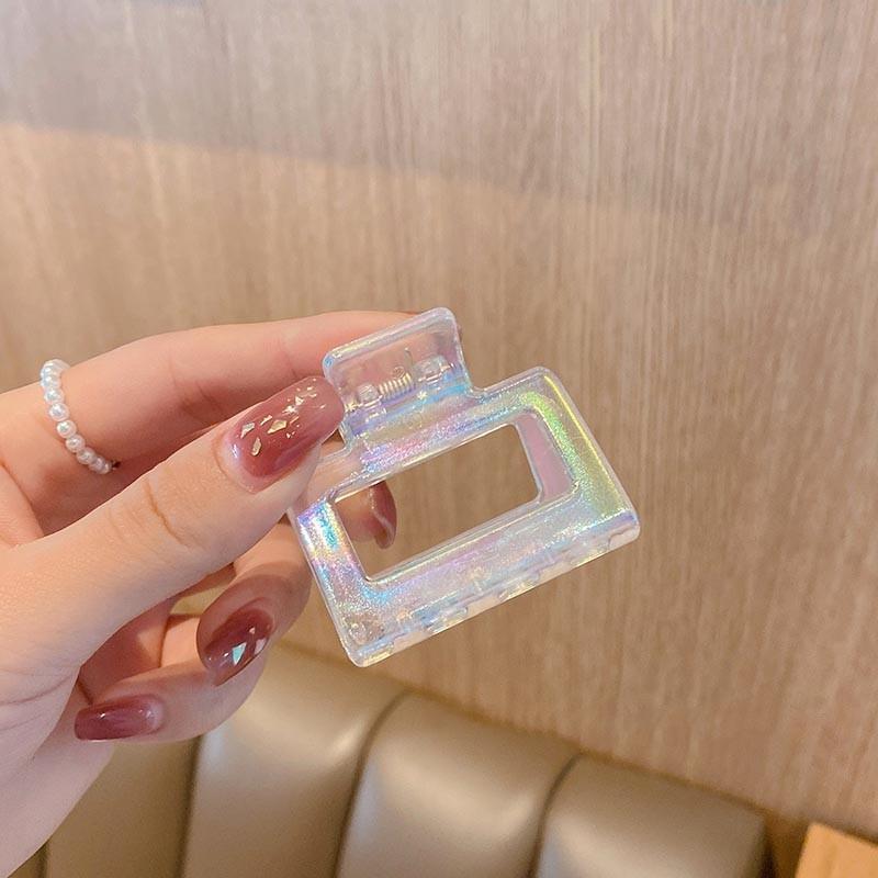 Colorful Butterfly Hair Clip for Women Sweet Flower Frangipani Hair Claw Clips Acetic Acid Hair Accessories Ponytail