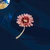 Women Men Fashion Classic Daisy Enamel Badges Brooch Elegant Driping Oil Personal Flower Pin Corsages Accessories For Lady