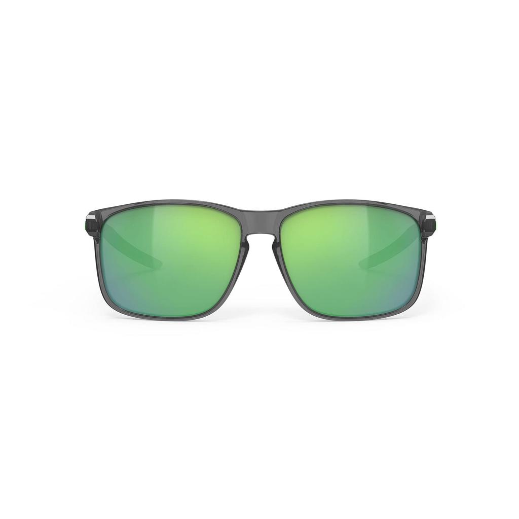 Rudy Project Sunglasses Overlap Crystal Ash Frame Polar 3FX HDR Multi Laser Green Lens 58mm SP776133-0000