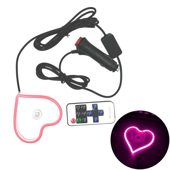 Светодиодный неоновый светильник в форме сердца, режимы вспышки, суперяркий, простая установка, светодиод