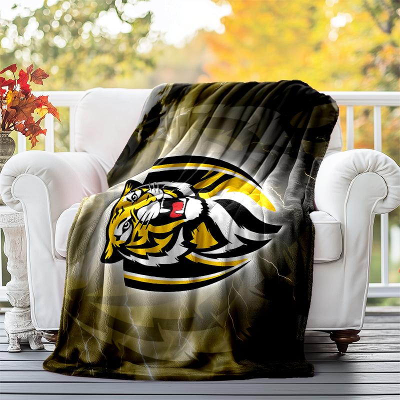 Richmond Tigers Flannel Blanket Soft All-Season Throw, Design for Camping, Car Travel, Hiking Sofa, Bed, Office Perfect Gift for Parties