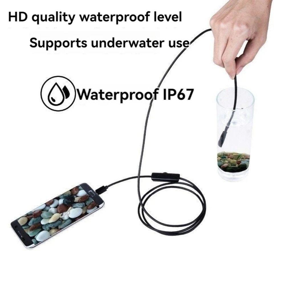 IP67 Waterproof Type-C Endoscope Camera Adjustable Brightness Mini Endoscope  Android Devices