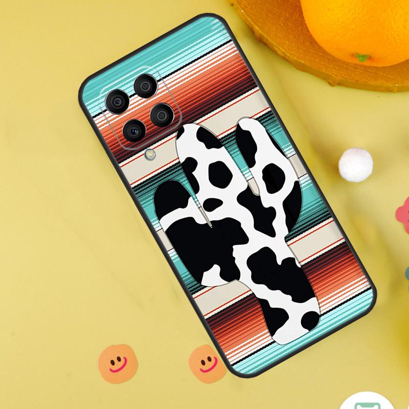Чехол Boho с растительным узором и коровьим кактусом для Samsung Galaxy M13 M14 M54 M23 M16 M11 M21 M31 M20 M34 M52 M32 M12 M36 M56 M15 M55