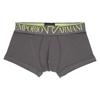 Emporio Armani MEGALOGO Men's Boxer Briefs with Front Closure, EU Size, 54095169, Gray, Size 95