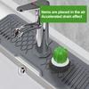 Брызговик для смесителя Складной брызгозащищенный наклон Легкий дренаж Предотвращение разлива Брызговик Для кухни Ванная комната Смеситель Поддон для сбора капель Сливная подставка для крана