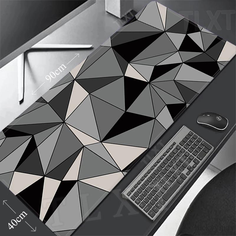 PC Gamer Mousepad Geometirc Mouse Pad Large Mouse Mat Natural Rubber Table Rugs Office Desk Mats Mousepads xcm Locking Edge