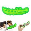 Crocodile Slow Feeder Dog Toy Silicone Puzzle Feeder with Hidden Treat Slots Outdoor Gaming Toy for Large Small Dogs