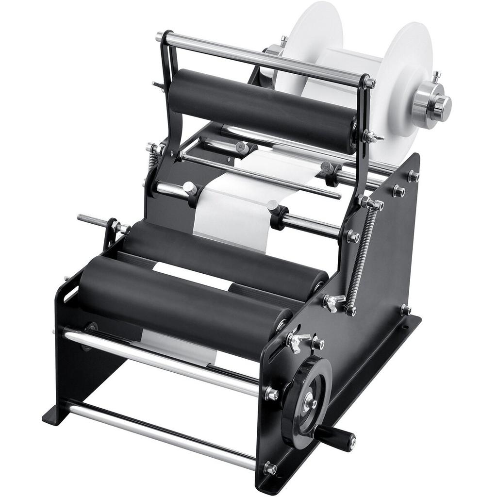 Manual Round Labeling Machine, 15-20pcs/min, Bottle Label Applicator for Round Bottles, Adjustable Manual Round Bottle Labeler Suitable for Bottle