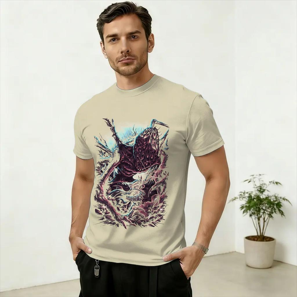 Unisex TShirt Monsters Hunters Palico Wilds Fun 100 Cotton Tees Short Sleeve T Shirt O Neck Clothes Gift Idea