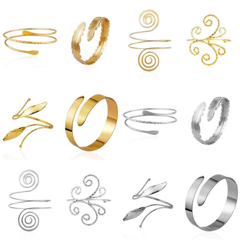 Zinc Zinc Alloy Wide Open Arm Cuff Hollow Out Exaggerated Bangle Cuff Bangle Bracelets for Women  Party