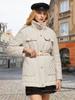 Autumn Winter Middle-aged Women's Fashion Short Style Standing Collar Cotton-padded Jacket