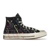 Chuck 70 High Paint Splatter - Black Unisex Sneakers Hyper-Magenta Egret 170801C