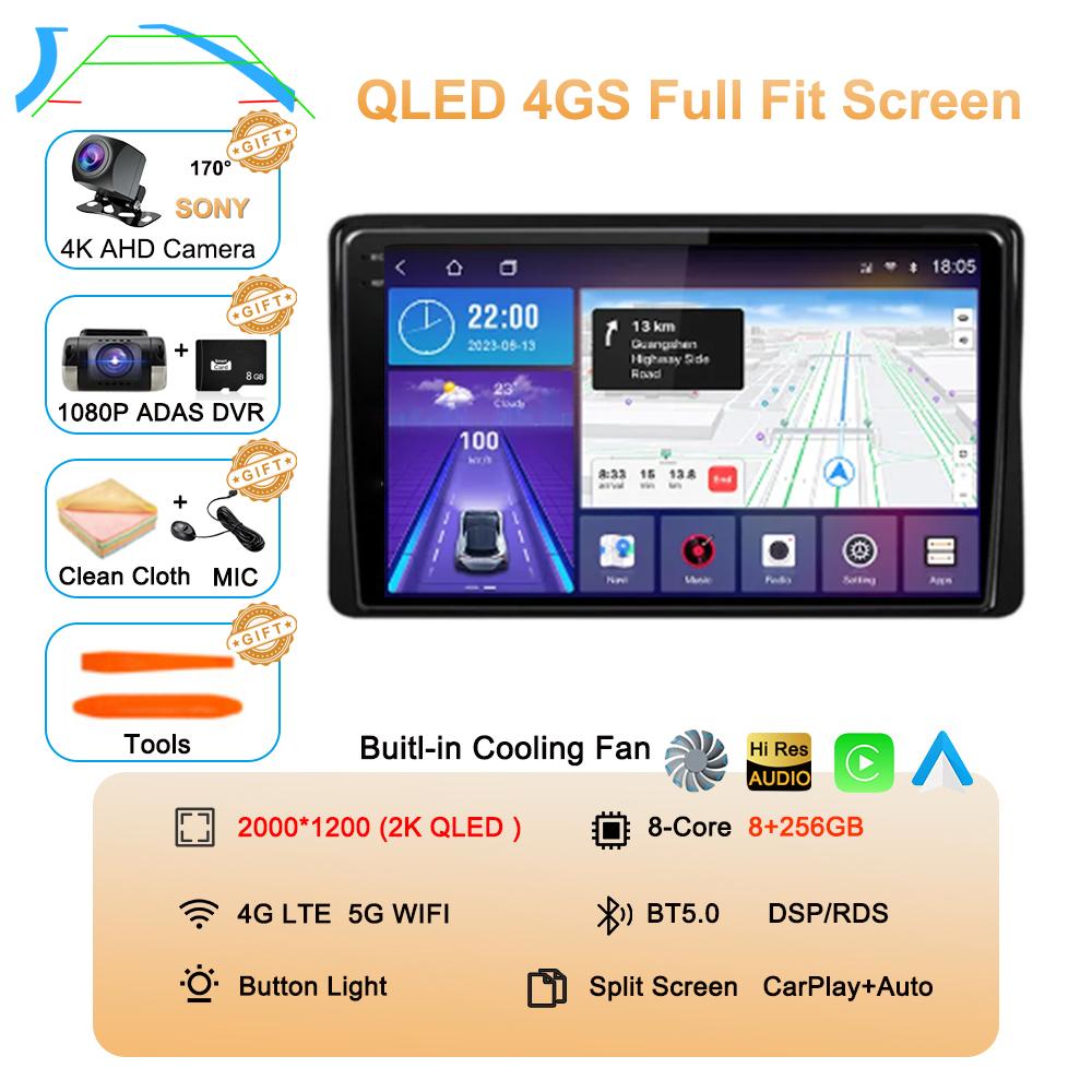 Android 14 Carplay автомобильное радио для Renault Duster HM 2 II 2020-2021 Arkana 1 I 2019-2021 Мультимедийный видеоплеер Навигация GPS 4G