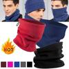 Unisex Fleece Neck Bandana Neck Warmer Winter Windproof Women Men Cycling Running Tube Scarves For Soft Half Face Cover