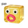 Lightweight Clear Cube Toy Cartoon Expression Stress Toy, Anxiety Relief Sausage Lip Sensory Squeeze for Relaxation Portable Reliever
