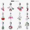 New In Christmas Series Charm Beads Fitsnew Original Bracelet For Women 925 Silver Pendant Bead Jewelry Festival Gift 