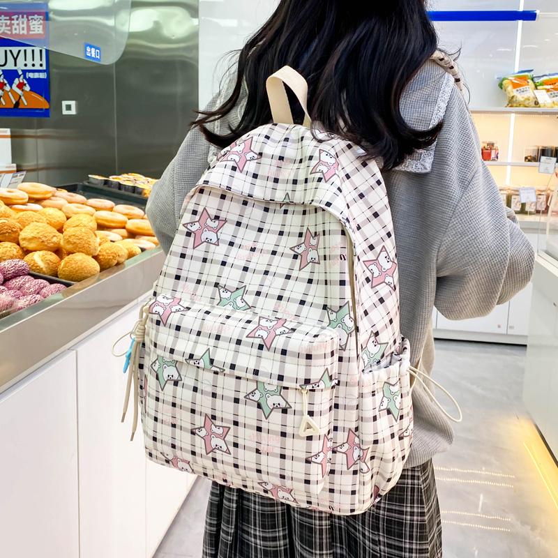 Большой вместительный легкий рюкзак с мультяшным принтом женский рюкзак школьный рюкзак для студента