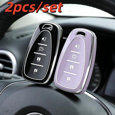 2 шт. Чехлы для корпуса автомобильного ключа для Chevrolet Chevy Spark Cruze Malibu Camaro Equinox Traverse Sonic Bolt Trax