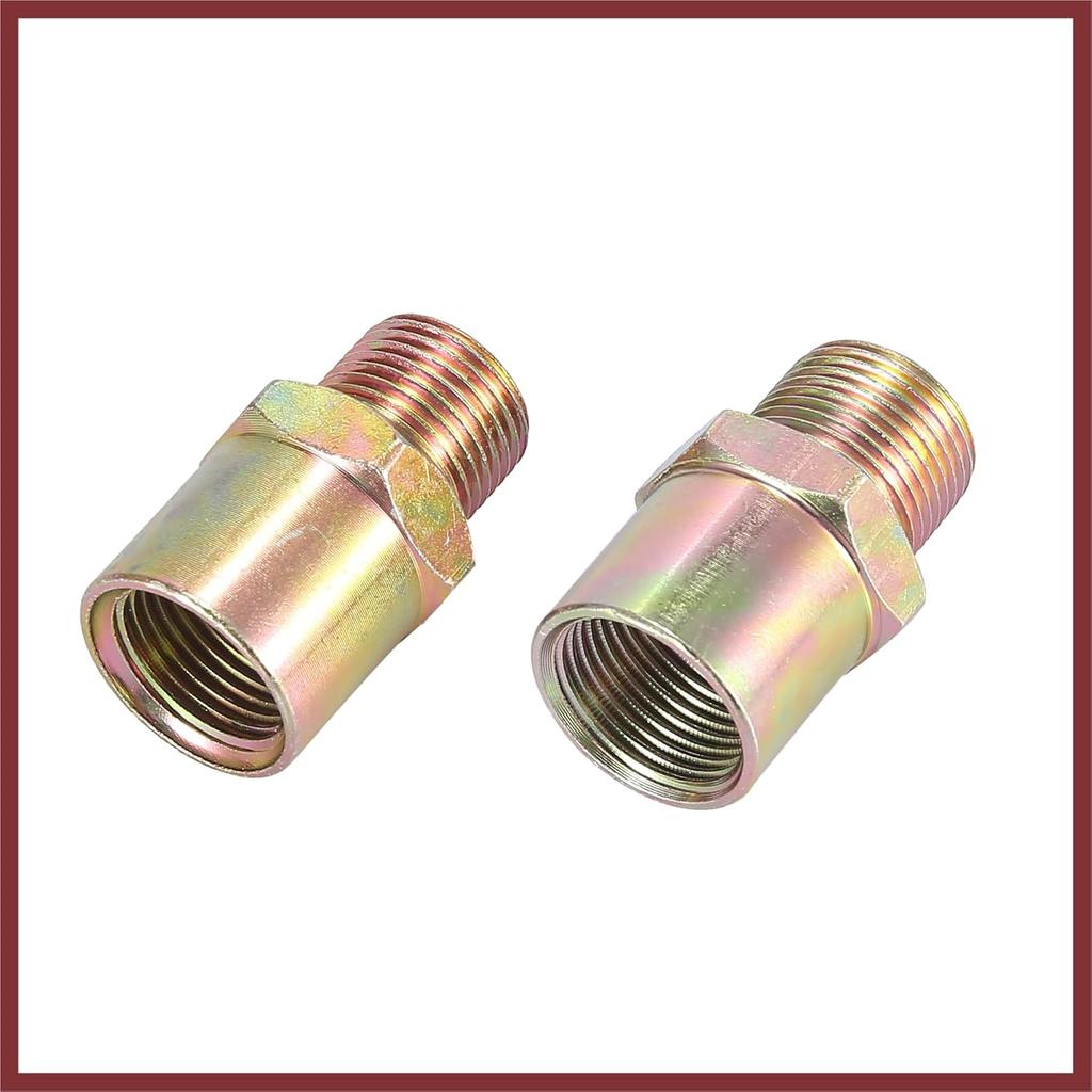 Universal Car Aluminum Alloy Oil Filter Cooler Sandwich Thread Plate Adapter Oil Cooler Kit Silver Tone M20x1.5 1/8 NPT Replace Parts