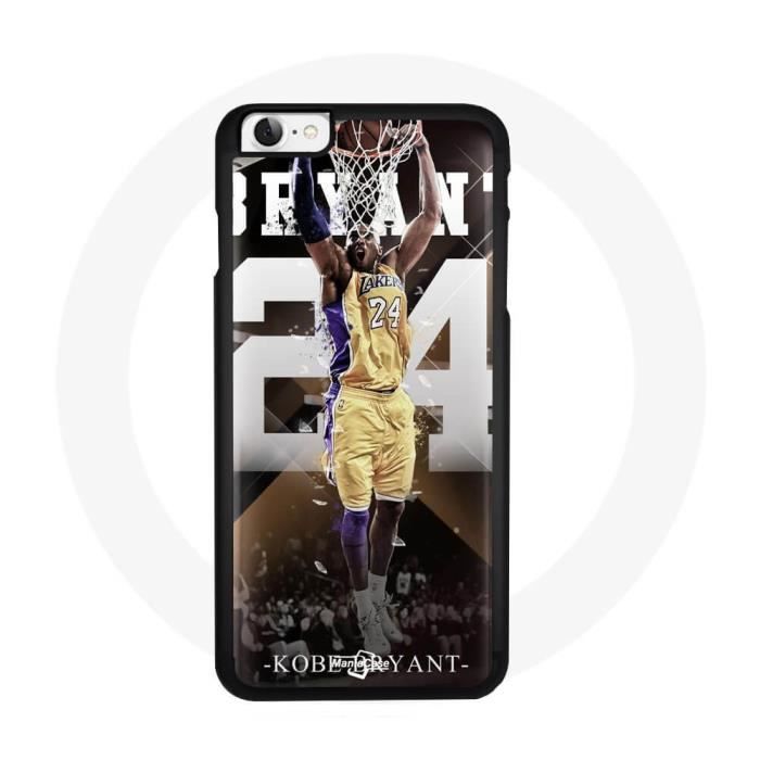 Coque - Maniacase - Iphone 5 - Souple - Noir - Motif Kobe Bryant