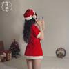 Sexy lingerie christmas uniform cute velvet cosplay sexy new dating robe nightdress